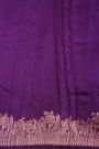 Fancy Matka Silk Purple Saree