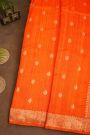 Fancy Matka Silk Orange Saree