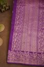 Fancy Matka Silk Purple Saree