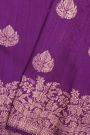 Fancy Matka Silk Purple Saree