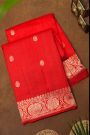 Fancy Matka Silk Red Saree