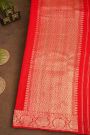Fancy Matka Silk Red Saree