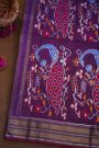 Ikat Silk Dual Colour Saree
