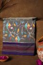 Ikat Silk Grey Saree
