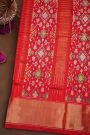Ikat Silk Royal Blue Saree