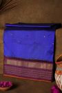 Ikat Silk Royal Blue Saree