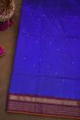 Ikat Silk Royal Blue Saree