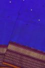 Ikat Silk Royal Blue Saree