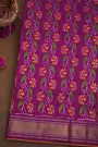 Ikat Silk Yellow Saree