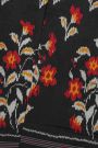 Ikat Silk Black Saree