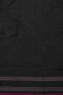 Ikat Silk Black Saree
