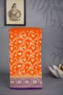 Kaddi Georgette Orange Saree