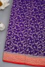 Kaddi Georgette Purple Saree