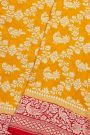 Kaddi Georgette Mustard And Orange Saree