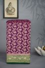 Kaddi Gerogette Wine Saree