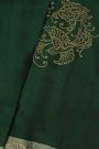 Coimbatore Soft Silk  Bottle Green Saree