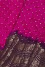 Bandhani Silk Pink Saree