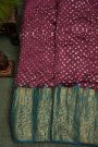 Bandhani Silk Wine Saree