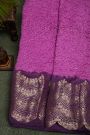 Bandhani Silk Purple Saree