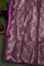 Bandhani Silk Purple Saree