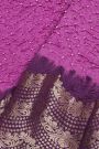 Bandhani Silk Purple Saree