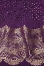 Bandhani Silk Purple Saree
