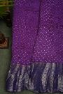 Bandhani Silk Purple Saree