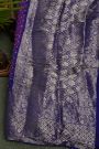 Bandhani Silk Purple Saree