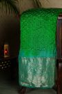 Bandhani Silk Green Saree