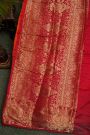 Bandhani Silk Orange Saree
