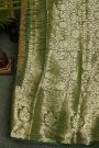 Bandhani Silk Mehendi Green Saree