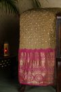 Bandhani Silk Brown Saree