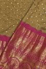 Bandhani Silk Brown Saree
