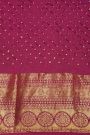 Bandhani Silk Brown Saree