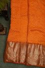Bandhani Silk Orange Saree
