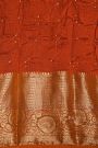 Bandhani Silk Orange Saree