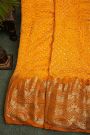 Bandhani Silk Mango Orange Saree