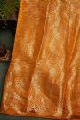 Bandhani Silk Mango Orange Saree
