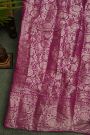 Bandhani Silk Peach Saree