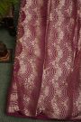 Bandhani Silk Brown Saree