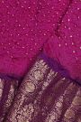 Bandhani Silk Pink Saree