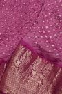 Bandhani Silk Pink Saree