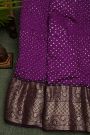 Bandhani Silk Purple Saree