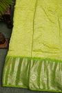 Bandhani Silk Light Green Saree