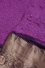 Bandhani Silk Purple Saree