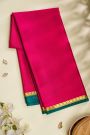 Mysore Crepe Rani Pink Saree
