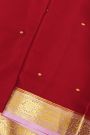 Mysore Crepe Maroon Saree