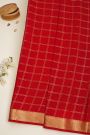 Mysore Crepe Red Saree
