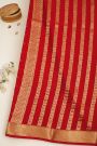 Mysore Crepe Red Saree