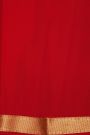 Mysore Crepe Red Saree